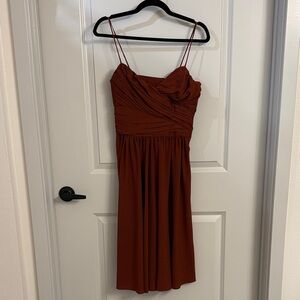 Elegant Brown Women's Dress